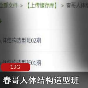 （人体结构造型班）素描绘画教程