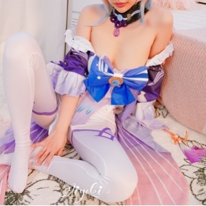 哗哩哗哩〖铃木美咲〗Cos原神三部曲刻晴、芭芭拉、心海，温柔形象楚楚动人